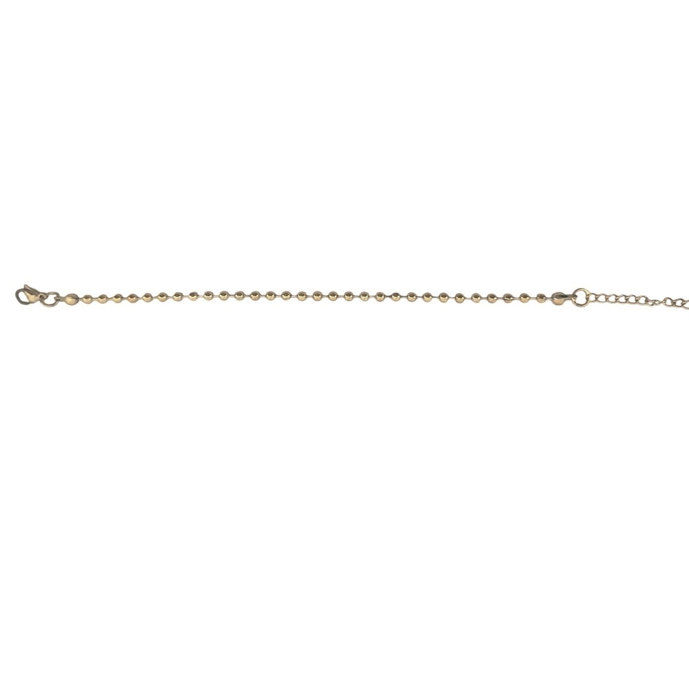Bracelet Women Ball Chain Gold‎ Tone Adjustable 6.5-8.5in - Picture 2 of 2